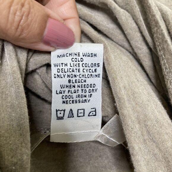 Max Studio Heather Mocha Cream Stretch Pleated Skirt Size Medium Stretchy Flowy - Picture 9 of 10